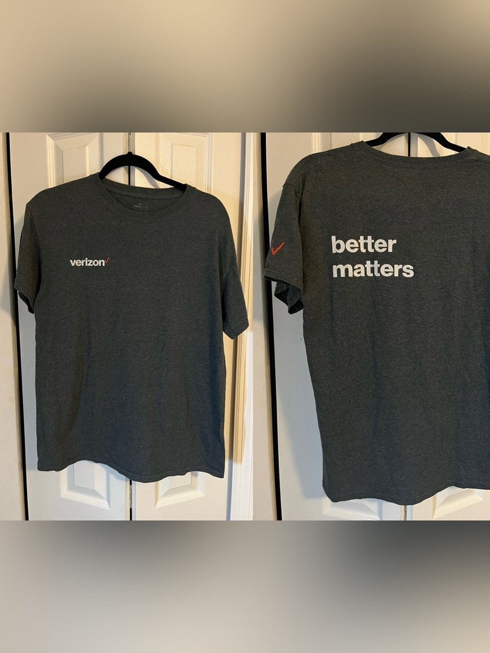 Verizon dark gray employee t-shirt size Medium